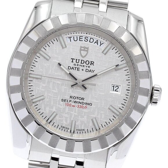 TUDOR Classic Date Day 23010 Silver Dial Automatic Men's Watch - Picture 9 of 11